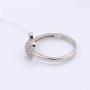 Dankadi 925 Silver Ring Female Matte Design Mickey Rings 6-9# Size Real Solid Silver Glamour Jewelry Birthday Gift for Girls