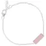 NOVICA Rose Quartz .925 Sterling Silver Pendant Bracelet,7.25'', Elegant Prism NOVICA Rose Quartz .925 Sterling Silver Pendant Bracelet,7.25'', Elegant Prism