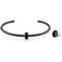 Glamulet Basic “C” Bangle 925 Sterling Silver Cuff Charms Bracelets For Women