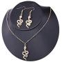 JczR.Y Punk Personalized Rhinestone Snake Dangle Hook Earrings Exaggerated Gold Silver Plated Natural Twisted Animal Snake Pendant Necklace Ear Jewelry Set
