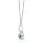 Gin & Grace 10K White Gold Natural Diamond (I1,I2) & Genuine Blue Aquamarine Pendant for Women Gin & Grace 10K White Gold Natural Diamond (I1,I2) & Genuine Blue Aquamarine Pendant for Women