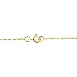 Dazzlingrock Collection Thin Delicate 10 Karat Loose Rope Chain Necklace (18 inch), Yellow Gold