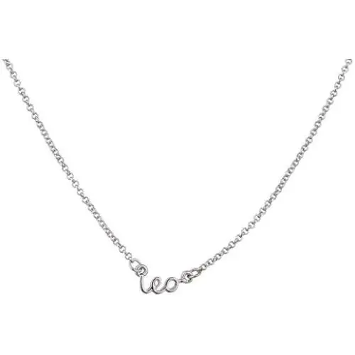 LUX ACCESSORIES Horoscope Zodiac Sign Leo Silver Necklace LUX ACCESSORIES Horoscope Zodiac Sign Leo Silver Necklace