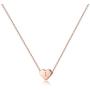 Turandoss Tiny Heart Initial Necklaces for Girls - 14K Rose Gold Filled Heart Pendant Handmade Dainty Heart Letter Initial Necklaces for Teen Girls Kids Jewelry Gifts