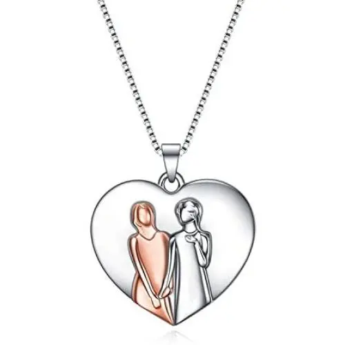 Sister Gifts from Sister, Sterling Silver Sister Pendant Necklace Jewelry, Birthday Jewelry Gift Necklaces for Sisters Sister Gifts from Sister, Sterling Silver Sister Pendant Necklace Jewelry, Birthday Jewelry Gift Necklaces for Sisters