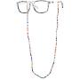 KELITCH Eyeglass Chains for Mask Rainbow Chains Necklace for Women Boho Jewelry Letter Choker Fashion Collares Necklaces Sunglass Chains