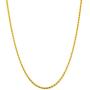 14kt Yellow Gold Plated Sterling Silver 1.3mm Diamond-Cut Rope Chain Necklace Solid Italian Nickel-Free, 14-36 Inch