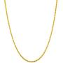 14kt Yellow Gold Plated Sterling Silver 1.3mm Diamond-Cut Rope Chain Necklace Solid Italian Nickel-Free, 14-36 Inch