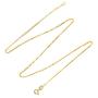 Brights Collection 925 Sterling Silver 0.85MM 18'' Italian Box Chain With 14K Yellow Gold Plated Silver Jewelry Prime Gift for Womens