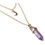 Healing Crystal Stone Moon Choker Necklace Witch Jewelry for Women