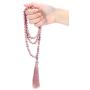 Top Plaza Womens 108 Mala Prayer Beads Wrap Necklace with Long Tassel Healing Crystal Stone Necklaces Yoga Meditation Reiki Quartz Jewelry
