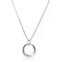 Sterling Silver Small Mobius Pendant Necklace 18''