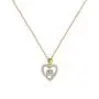 AOOVOO Necklaces for Women, Rose Gold Plated Brass Love Heart Cubic Zirconia Pendant Necklaces Jewelry Gift for Her AOOVOO Necklaces for Women, Rose Gold Plated Brass Love Heart Cubic Zirconia Pendant Necklaces Jewelry Gift for Her