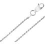 925 Sterling Silver chain Italian diamond cut Rope Chain 1.3 mm, 1.5 mm, 2 mm, 2.3mm, 2.5mm, 3mm For Women & Men 16-36 Inches New Solid 925 Italy Necklace - Lobster Claw Clasp With Extra Clasp