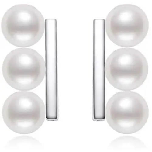 Pearl Dangle Earrings Freshwater Cultured White Pearl Climber Earrings Pearl Jewelry Gifts for Women Girls Wife Pearl Dangle Earrings Freshwater Cultured White Pearl Climber Earrings Pearl Jewelry Gifts for Women Girls Wife