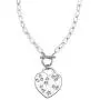 Necklace for Women 14K Gold Plated, Tiny 14K White Gold Cubic Zirconia Pendant Necklace Dainty Personalized Jewelry for Girls Gift