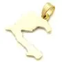 Xusamss Fashion 18K Gold Plated Alloy Haitian Map Pendant Charm Necklace Xusamss Fashion 18K Gold Plated Alloy Haitian Map Pendant Charm Necklace
