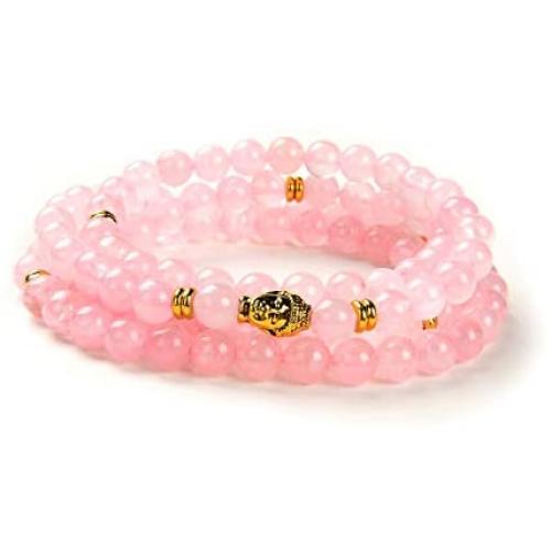 Self-Discovery 108 Japa Mala Beads Bracelet Buddha Charm Bracelet Necklace for Men Women Protection
