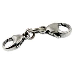 Authentic Trollbeads Sterling Silver 10103 Double Clasp, Silver