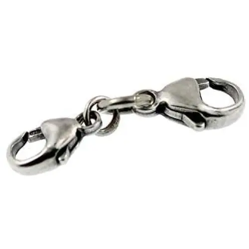 Authentic Trollbeads Sterling Silver 10103 Double Clasp, Silver