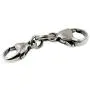 Authentic Trollbeads Sterling Silver 10103 Double Clasp, Silver