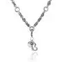 PZ Paz Creations 926 Sterling Silver Key to My Heart Pearl Charm Necklace PZ Paz Creations 926 Sterling Silver Key to My Heart Pearl Charm Necklace