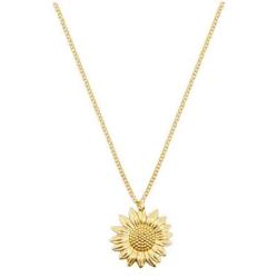Sunflower Pendant Necklace Floral Jewelry Bridesmaid Gifts