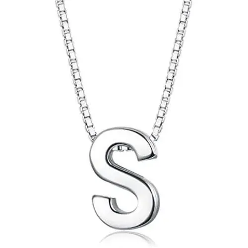 Sllaiss Tiny Initial Letter Pendant Necklace Men Women 925 Sterling Silver A-Z Charm Necklace Alphabet Name Jewelry Sllaiss Tiny Initial Letter Pendant Necklace Men Women 925 Sterling Silver A-Z Charm Necklace Alphabet Name Jewelry