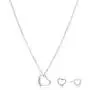 RAYMONDS BOUTIQUE 14K Rose Gold Silver Plated Open Heart Shape Floating Love Pendant Necklace and Earrings Jewelry Set for Women, Girls, Teens, Kids with Adjustable Chain RAYMONDS BOUTIQUE 14K Rose Gold Silver Plated Open Heart Shape Floating Love Pendant Necklace and Earrings Jewelry Set for Women, Girls, Teens, Kids with Adjustable Chain