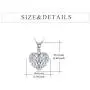 Sterling Silver Heart Angel Wings Locket My Angel Necklace Guardian Angel Jewelry Gifts for Women