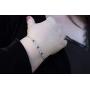 INSPIRED BY YOU. Sterling Silver Laboratory Created Opal and Cubic Zirconia Adjustable Tennis Style Bridal Bracelet for Women