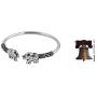 NOVICA .925 Sterling Silver Animal Cuff Bracelet Proud Elephant