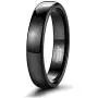 TRUMIUM 2mm 4mm 6mm 8mm Black Tungsten Ring for Men Women Wedding Band Domed High Polish Comfort Fit 4-15 TRUMIUM 2mm 4mm 6mm 8mm Black Tungsten Ring for Men Women Wedding Band Domed High Polish Comfort Fit 4-15