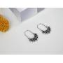 RBG Dissent Collar Earrings Sterling Silver RBG Gifts Dangle Drop Earrings Jewelry Gifts for Mothers Fans of Ruth Bader Ginsburg