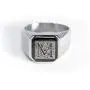 Tioneer Stainless Steel Monogram Initial Signet Biker Rings for Men, Square Flat Top (Black, Gold, Silver), Size 7-16 Tioneer Stainless Steel Monogram Initial Signet Biker Rings for Men, Square Flat Top (Black, Gold, Silver), Size 7-16