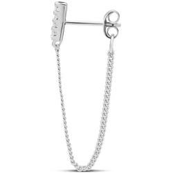 Highstreet .925 Sterling Silver dangling drop chain earrings for women | elegant design | hypoallergenic | light and easy on the ear for all day use