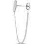 Highstreet .925 Sterling Silver dangling drop chain earrings for women | elegant design | hypoallergenic | light and easy on the ear for all day use