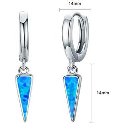 Dangle Hoop Earrings for Women 925 Sterling Silver Sunflower Daisy Triangle Hypoallergenic Drop Earrings for Sensitive Ear Jewelry Gift for Teens Mother Daughter