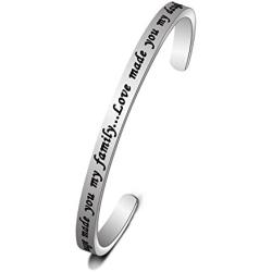WUSUANED Marriage Made You Family Love Made You My Daughter Bracelet for Daughter in Law