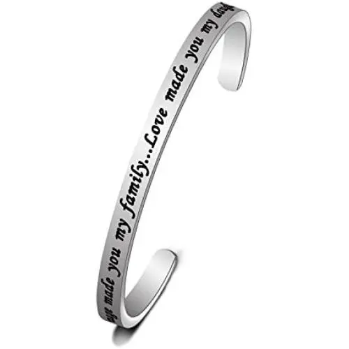 WUSUANED Marriage Made You Family Love Made You My Daughter Bracelet for Daughter in Law