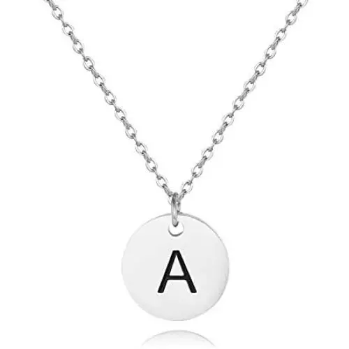 Sereney Initial Necklaces, 18k Gold/Rose-Gold/Silver Plated Engraved Letter Necklace for Women, Gifts for mom, Women Jewelry to Best Friend, Bridesmaid.