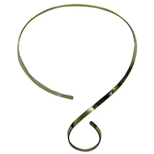 Chic Unique Jewelry Shiny Gold S Hook Swirl 5mm Neckwire Choker Collar Necklace Wire (Cs4) Chic Unique Jewelry Shiny Gold S Hook Swirl 5mm Neckwire Choker Collar Necklace Wire (Cs4)