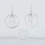 Pepe Dominguez 925 Sterling Silver 3 Hoops in Satellite Orbit Dangle Earrings Pepe Dominguez 925 Sterling Silver 3 Hoops in Satellite Orbit Dangle Earrings