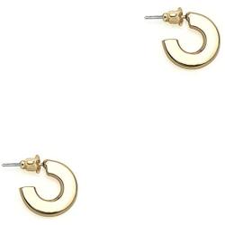 PAVOI 14K Gold Plated Hoop Earrings For Women | 4mm Flat Infinity Gold Hoops Women Earrings | Gold Plated Loop Earrings For Women | Lightweight Hoop Earrings Set For Girls