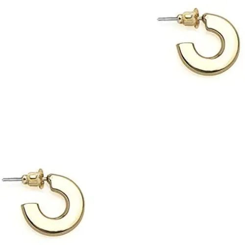PAVOI 14K Gold Plated Hoop Earrings For Women | 4mm Flat Infinity Gold Hoops Women Earrings | Gold Plated Loop Earrings For Women | Lightweight Hoop Earrings Set For Girls