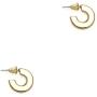 PAVOI 14K Gold Plated Hoop Earrings For Women | 4mm Flat Infinity Gold Hoops Women Earrings | Gold Plated Loop Earrings For Women | Lightweight Hoop Earrings Set For Girls