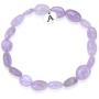 Adabele 1pc Natural 7 inch 7.5 inch Gemstone Bracelet Stretchy Chakra Gems Stones 7-10mm Free Form Beads Healing Crystals Engergy Quartz Jewelry Women Girls Birthday Gift