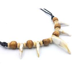 Scddboy Jungle Necklace Caveman or Prehistoric Necklace for Indian Tribe Prayer