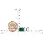 Sterling Silver Diamond and Lab-Created Emerald Pendant Necklace (1/10 cttw, I-J Color, I2-I3 Clarity), 18'' Sterling Silver Diamond and Lab-Created Emerald Pendant Necklace (1/10 cttw, I-J Color, I2-I3 Clarity), 18''