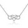 ELEGANZIA Infinity Necklaces for Women Mom Girlfriend Granddaughter Sparkling Cubic Zirconia Infinite Love Heart Eternity Pendant 925 Sterling Silver Jewelry Anniversary Birthday for Her